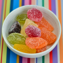 Vegan Sugar Coated Fruit Jellies